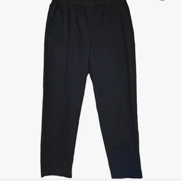 Everlane black pull on elastic waist wool pants size 2 - Picture 4 of 13